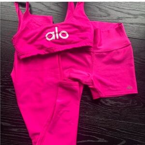 ALO Yoga Pink Activewear Set